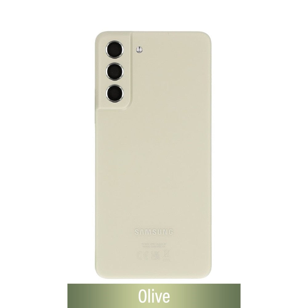 Rear Cover Glass For Samsung Galaxy S21 FE 5G G990B GH82-26156C (Gold)-Olive Rear Cover Glass For Samsung Galaxy S21 FE 5G G990B GH82-26156C (Gold)-Olive
